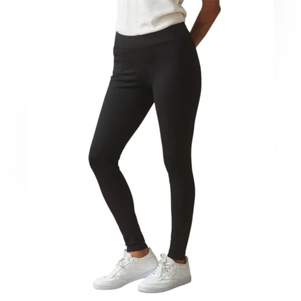 American‎ Giant Black Ponte Slim Pant